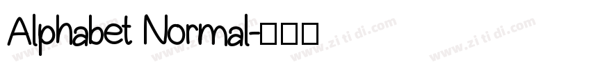 Alphabet Normal字体转换
